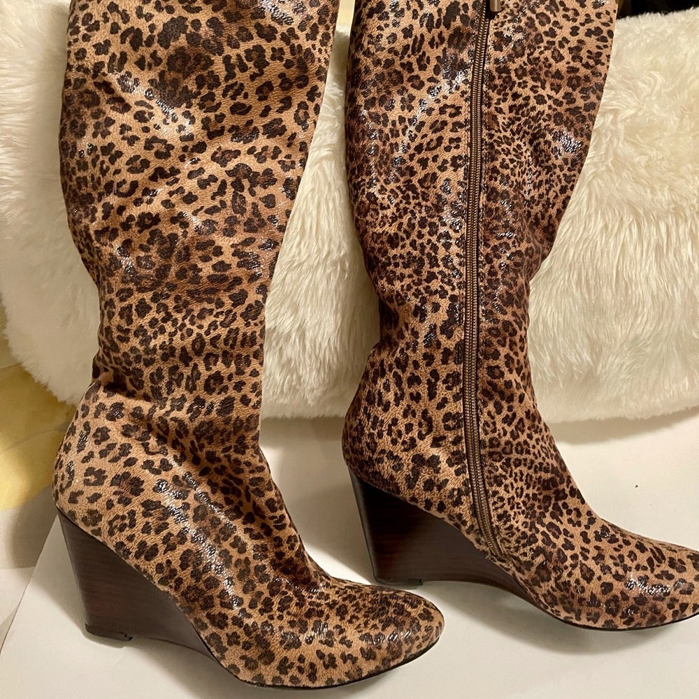 COPY - Women’s Animal Print over the calf sexy dress or casual  boot